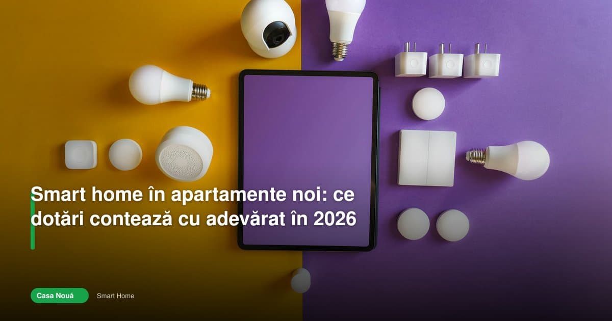De ce smart home apartament nou contează cu adevărat în 2026