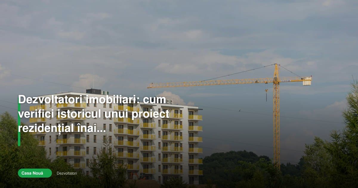 Cum verifici dezvoltatori imobiliari 2026 înainte de rezervare