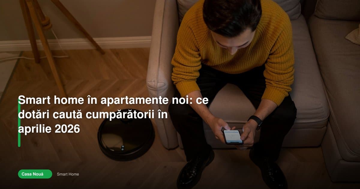 Smart home apartamente noi: ce caută cumpărătorii în 2026