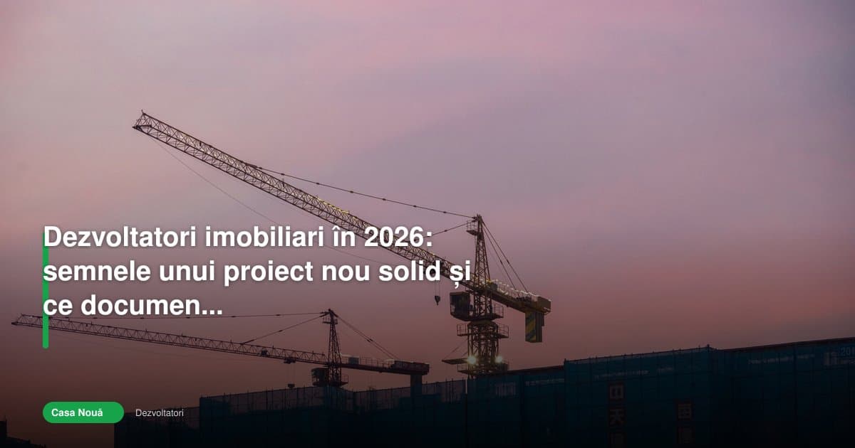 Dezvoltatori imobiliari 2026: cumpărătorii din Constanța cer acte clare